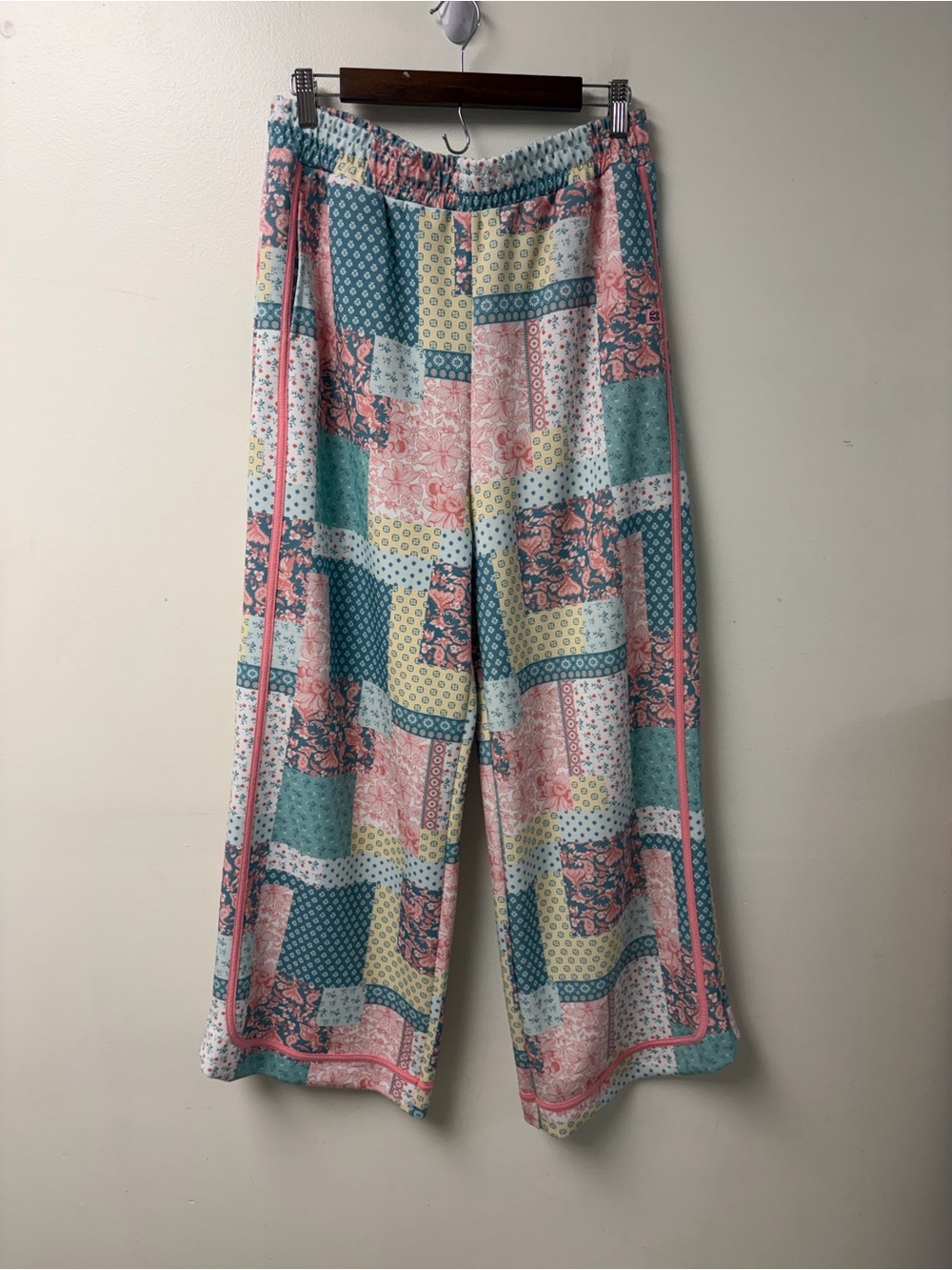 Simply Southern Sloan Quilt Patchwork Wide Leg Pajama Pants Size Extra Large